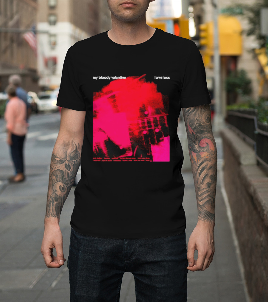 My Bloody Valentine Loveless Album Cover Classic Shoegaze Music Fan Favorite T-Shirt