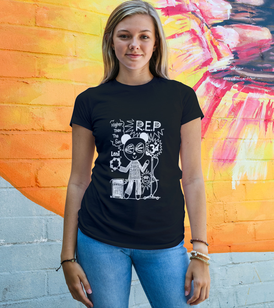 R.E.P Higher Than The Sun Bear With Drum And Microphone T-Shirt