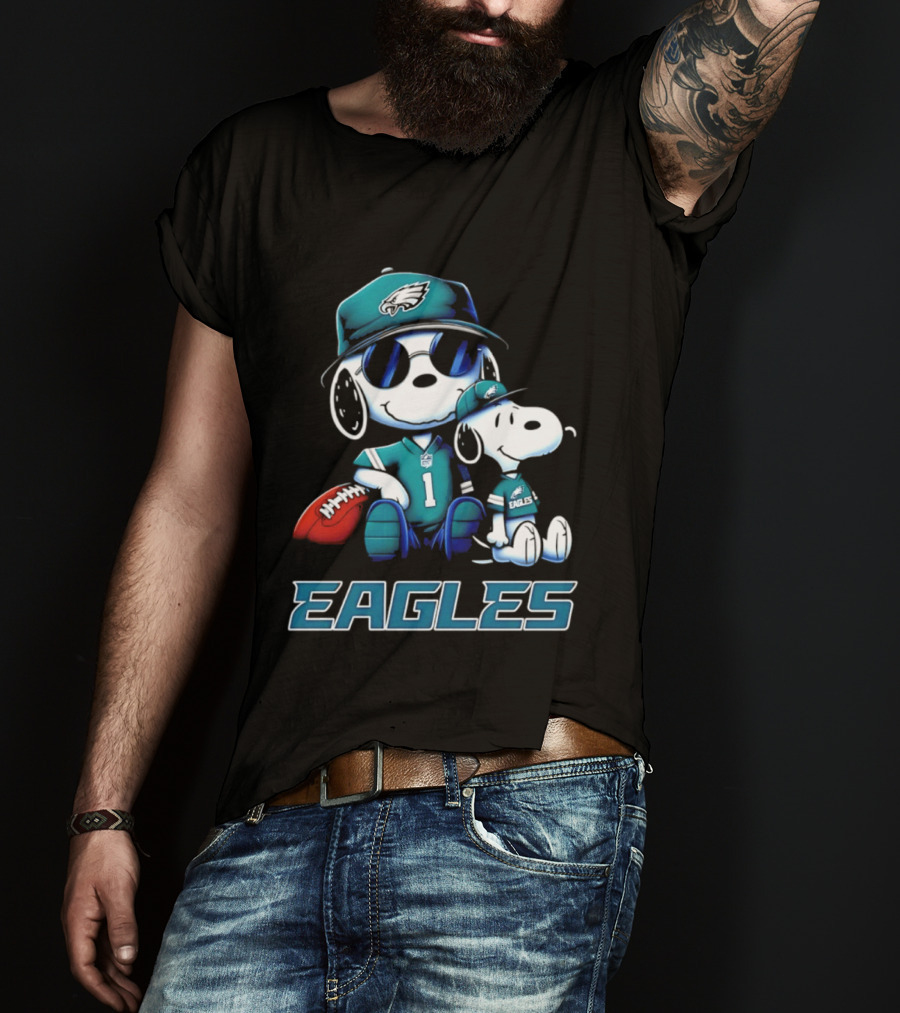 Snoopy Eagles Philadelphia Football 2026 T-Shirt