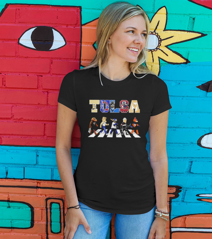 Tulsa Sports Team Mascots Abbey Road 2026 T-Shirt