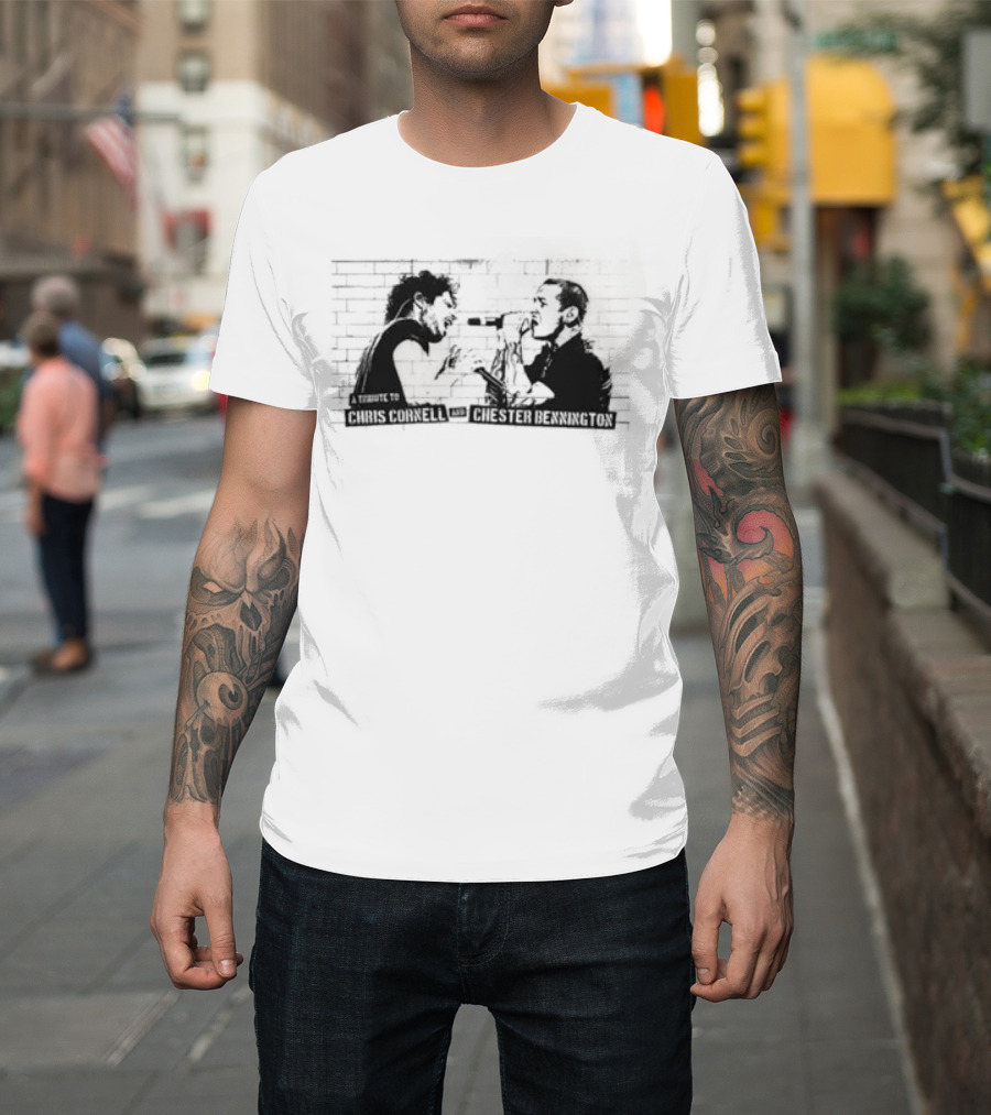 Chris Cornell Chester Bennington Tribute Darkness T-Shirt