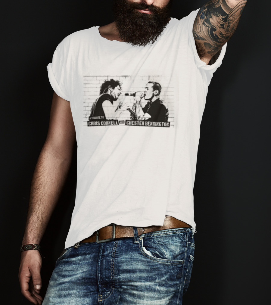 Chris Cornell Chester Bennington Tribute Darkness T-Shirt