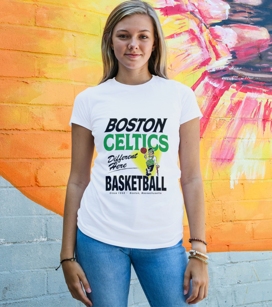 Boston Celtics Basketball Different Here Since 1946 Boston Massachusetts T-Shirt