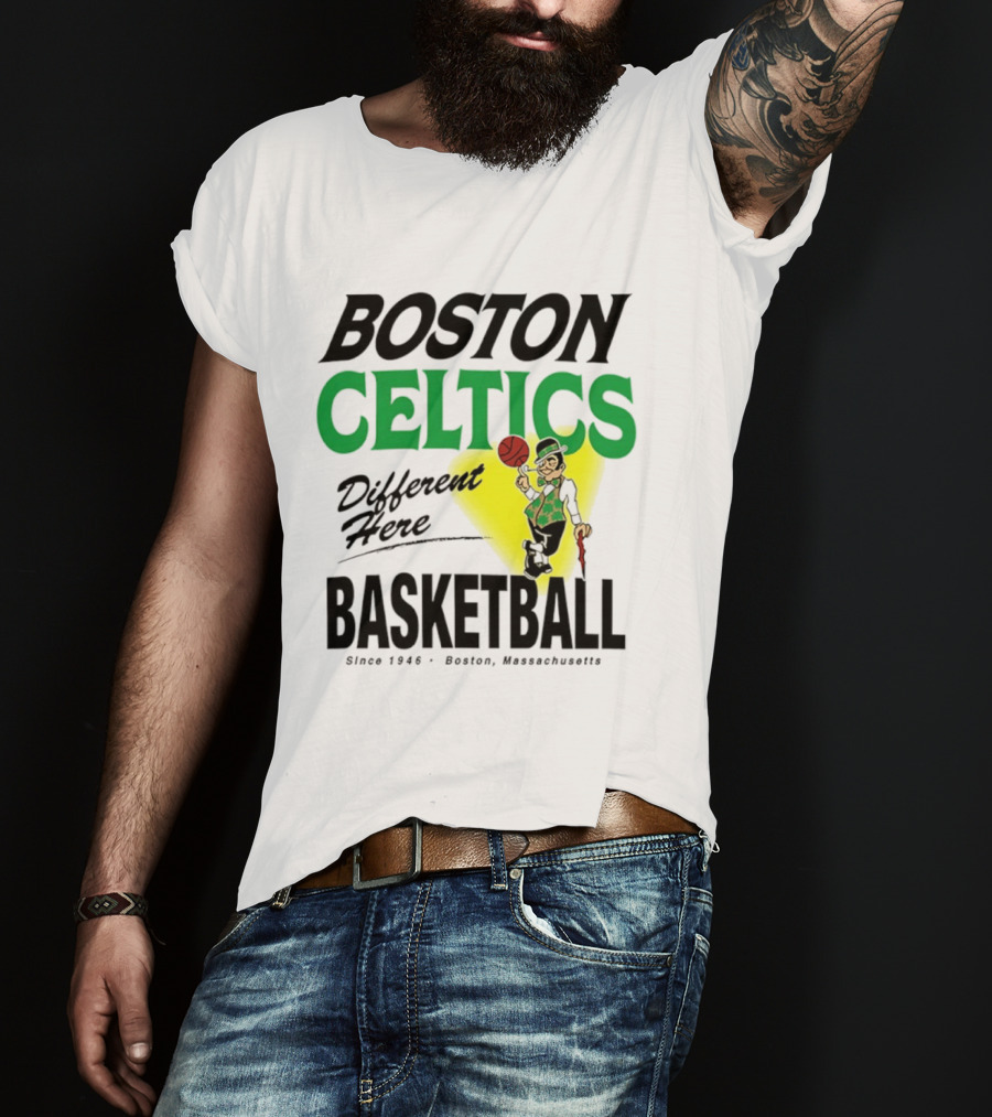 Boston Celtics Basketball Different Here Since 1946 Boston Massachusetts T-Shirt