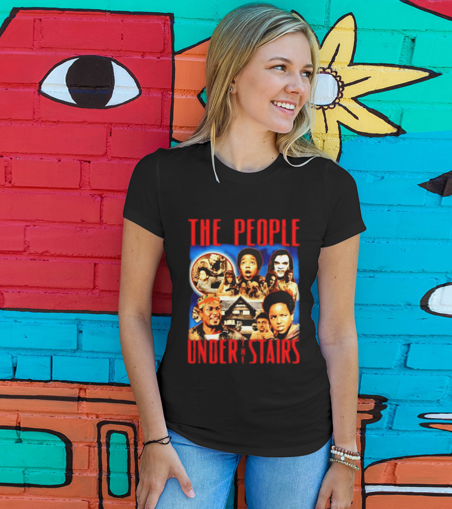 The People Under The Stairs Horror Movie Characters And Scenes Collage T-Shirt