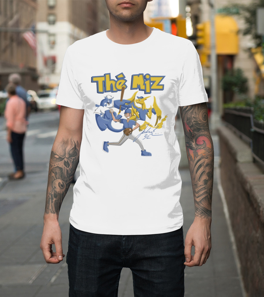 The Miz Milwaukee Brewers Pokemon Crossover Animated T-Shirt