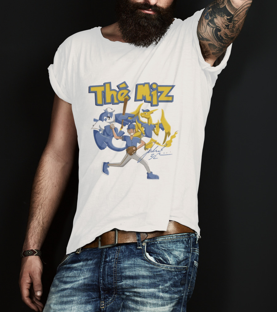 The Miz Milwaukee Brewers Pokemon Crossover Animated T-Shirt