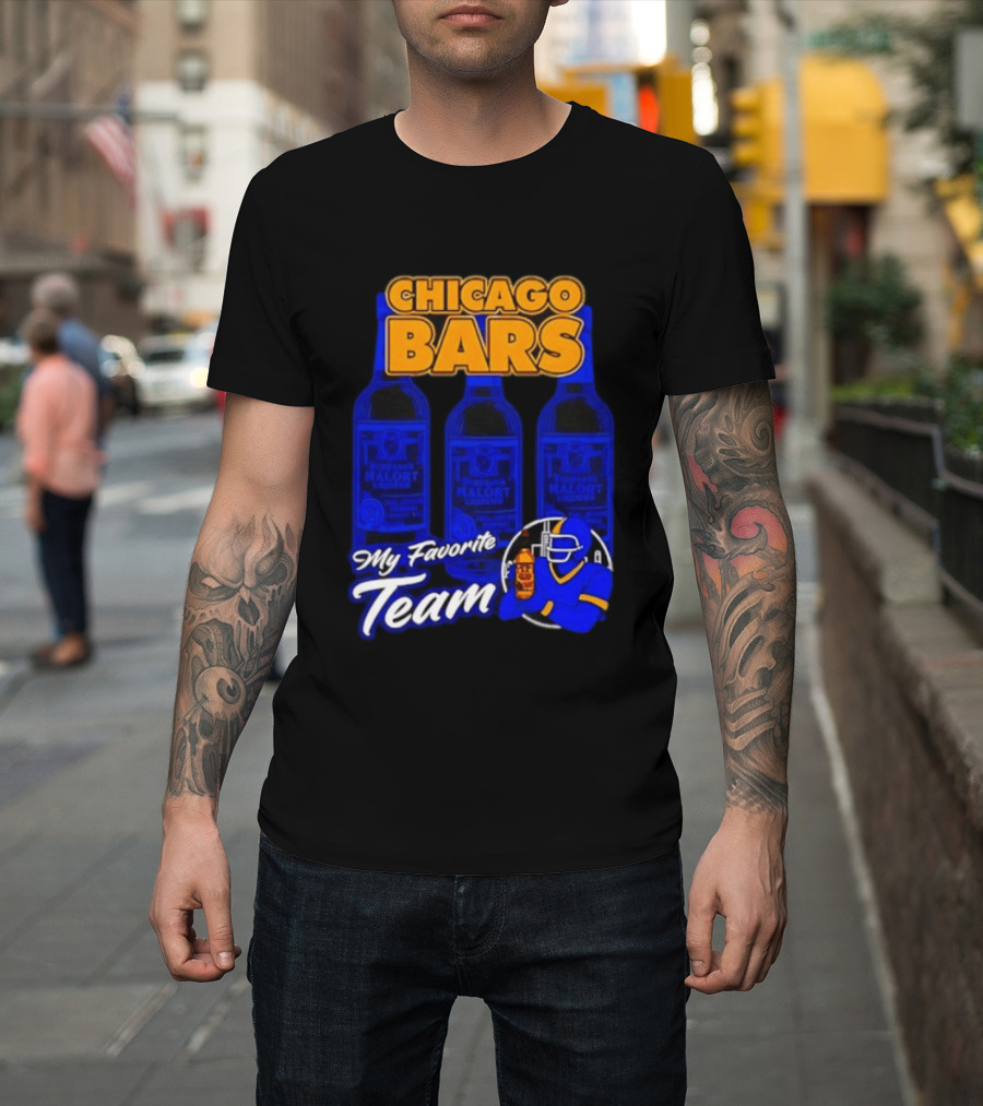 Chicago Bars My Favorite Team Jeppson's Malort Liqueur T-Shirt