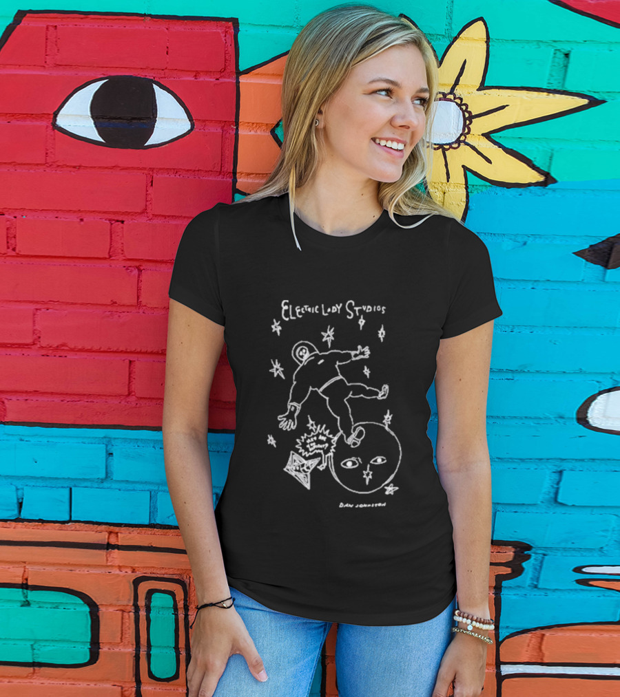 Daniel Johnston Electric Lion Studios Lost In Space T-Shirt