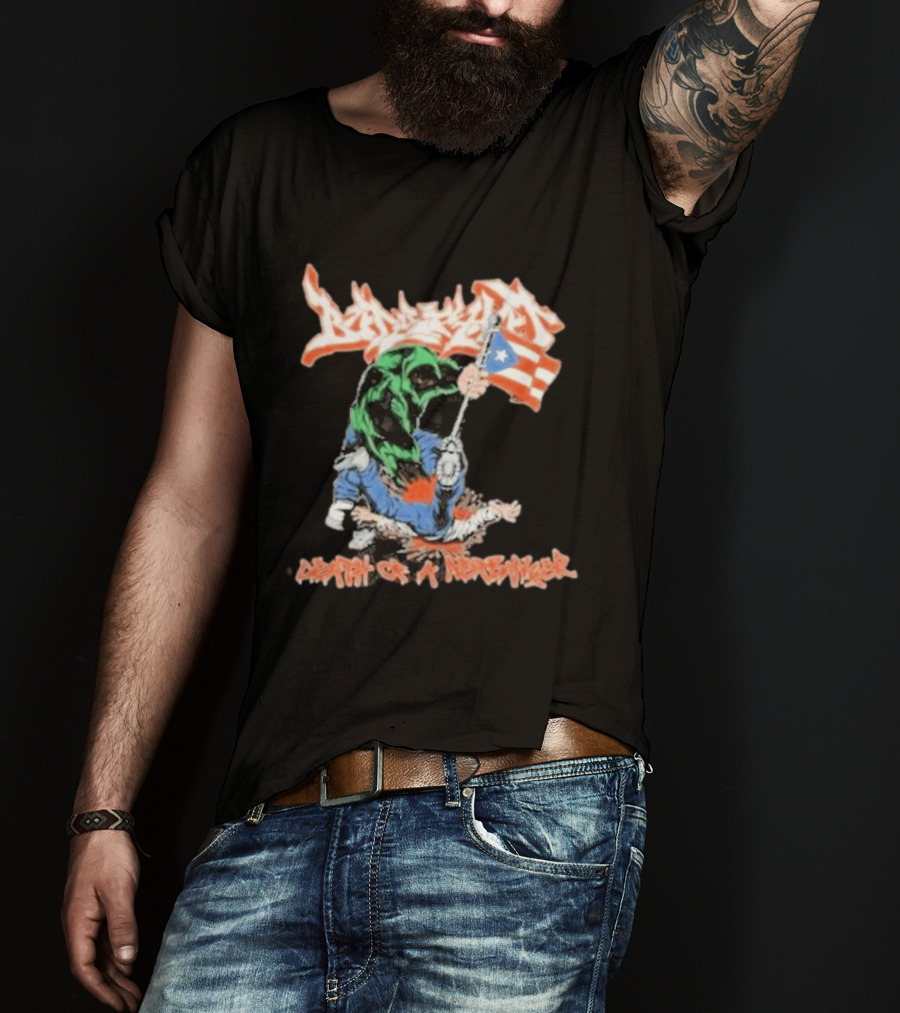 Death Of A Netbanger Puerto Rican Flag Street T-Shirt