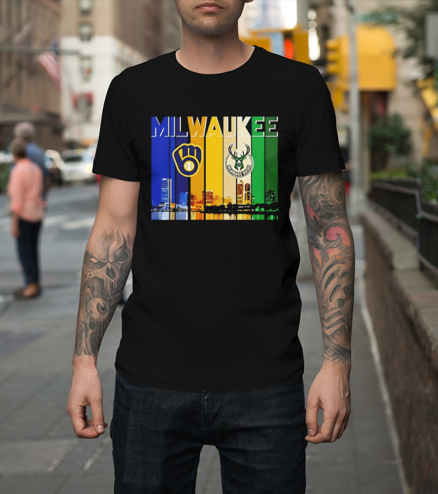 Milwaukee Brewers Bucks Skyline 2026 T-Shirt