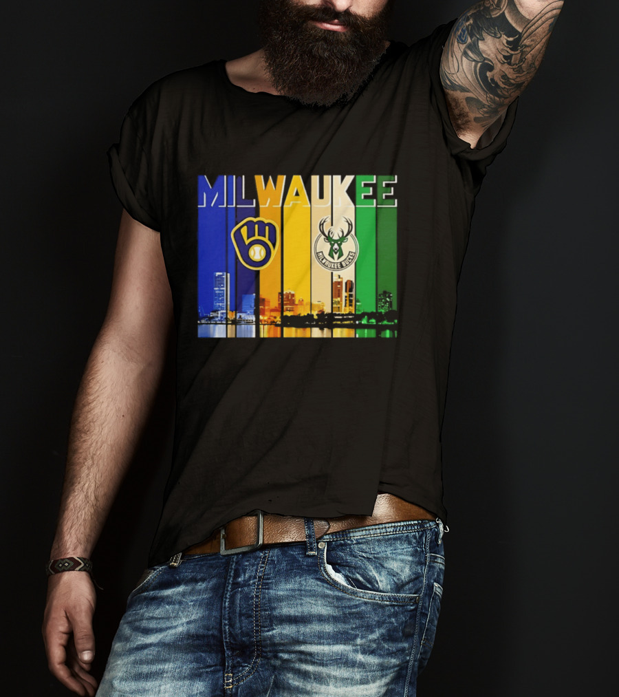 Milwaukee Brewers Bucks Skyline 2026 T-Shirt