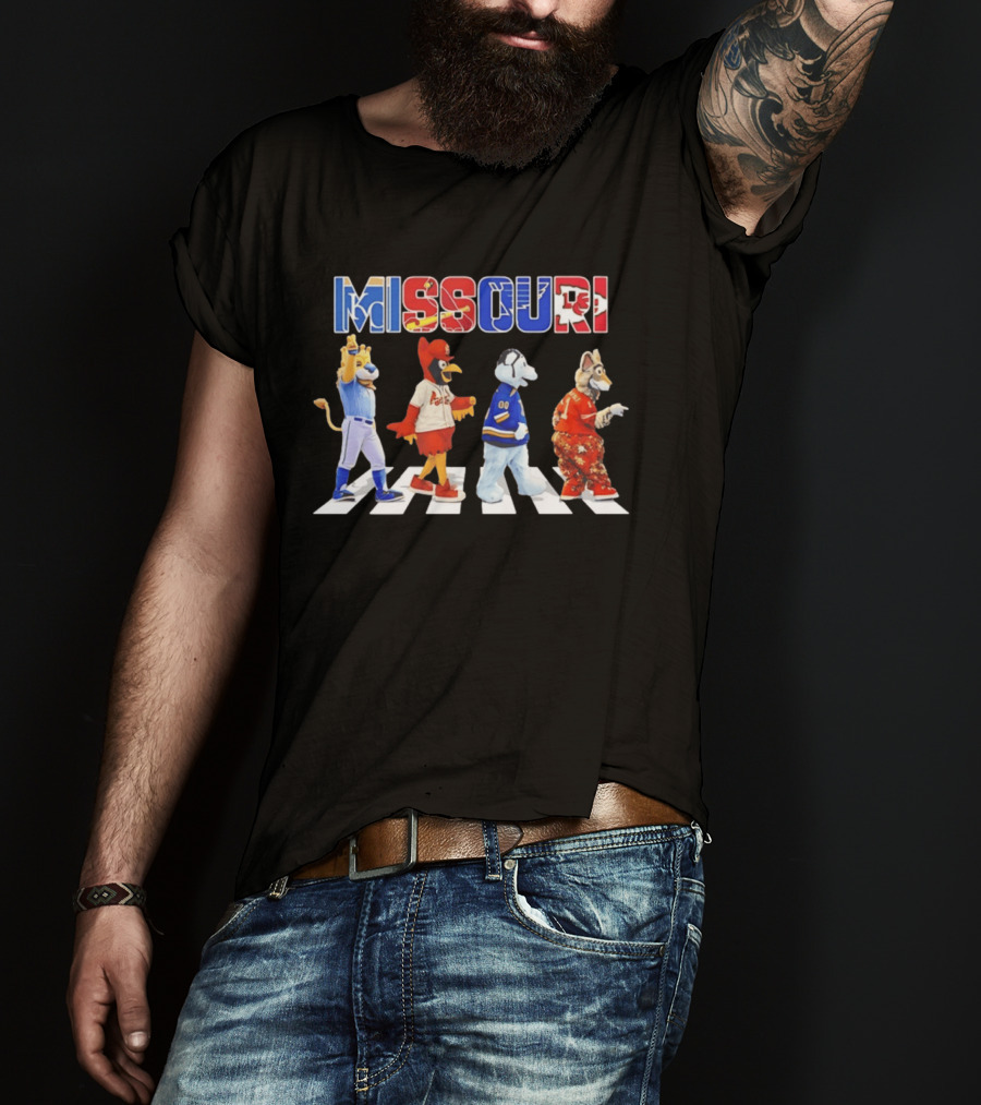 Missouri Sports Mascots Abbey Road Walk 2026 T-Shirt