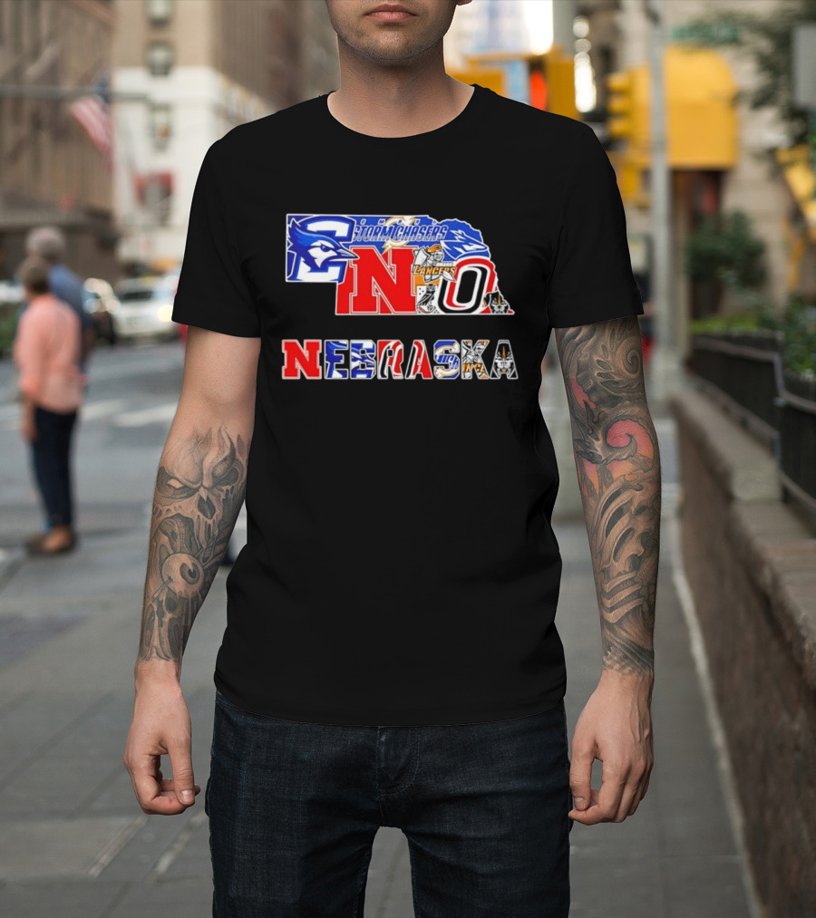 Nebraska Creighton Jays Stormchasers Lancers Huskers Sports Teams 2026 T-Shirt