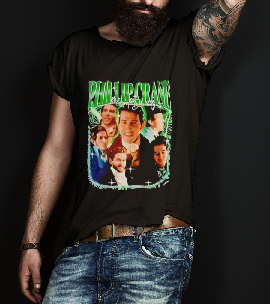 Phillip Crane Plant Daddy Regency Style Portrait Collage T-Shirt