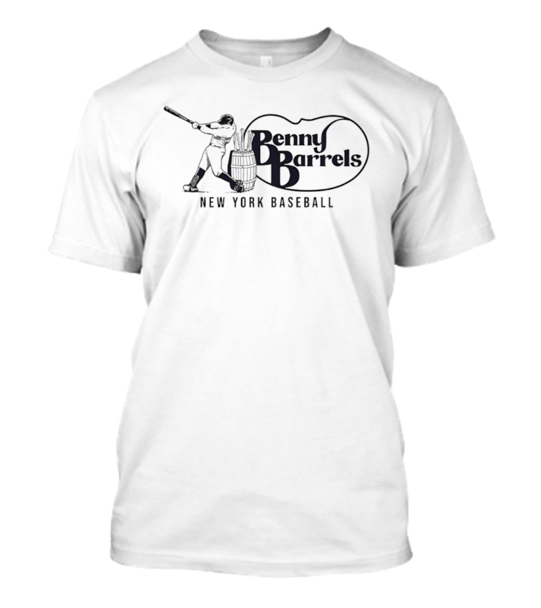 Benny Barrels New York Baseball Player T-Shirt