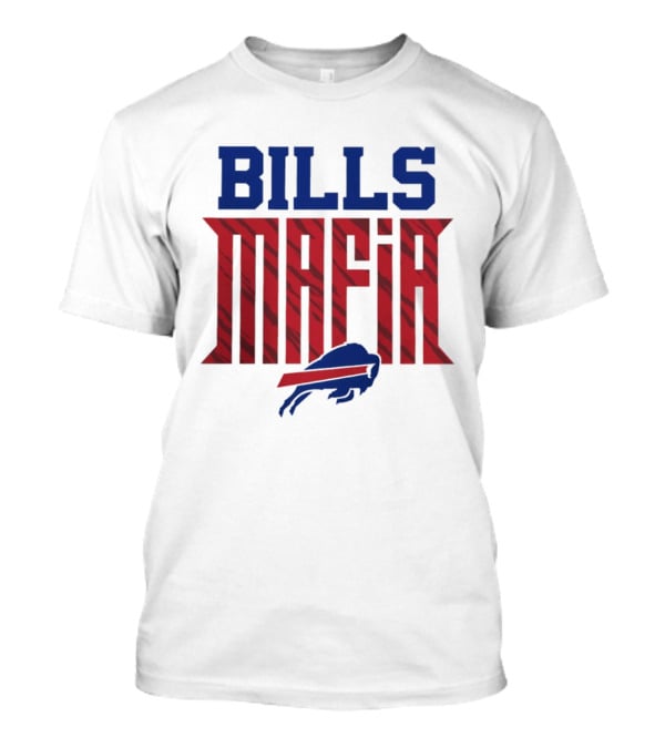 Buffalo Bills Mafia Red And Blue Team Spirit T-Shirt