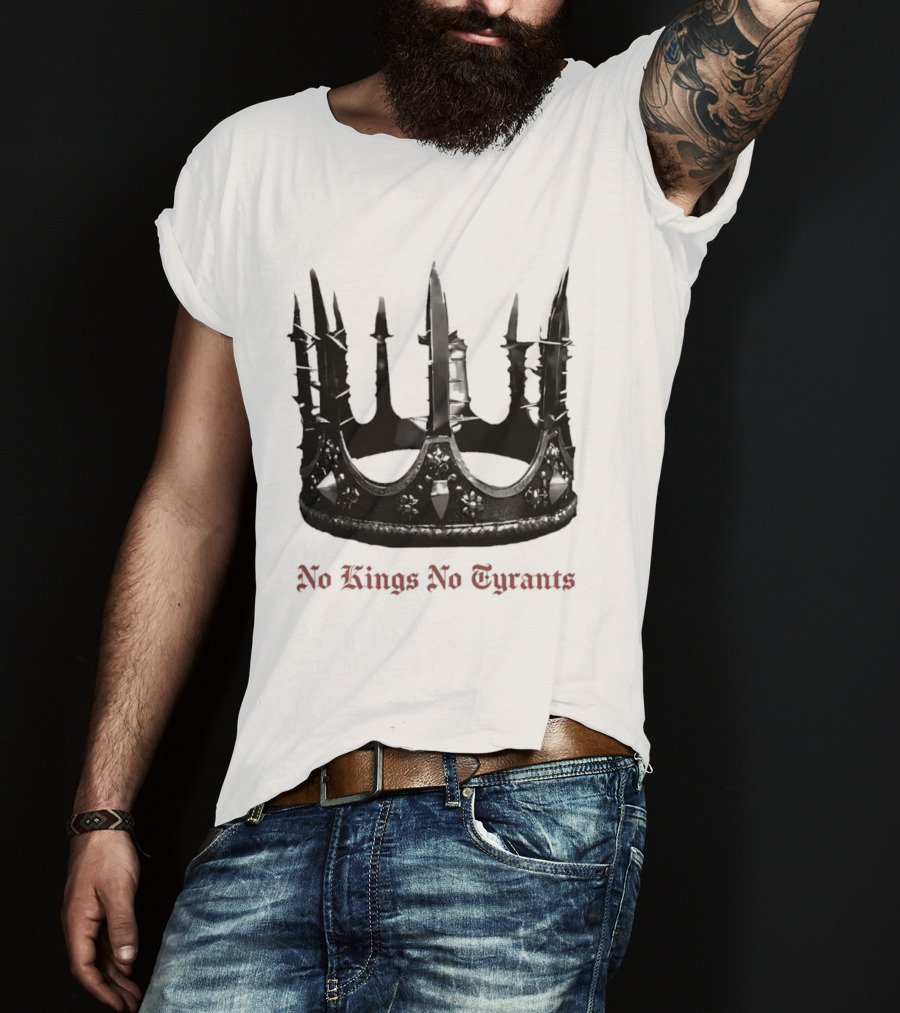 No Kings No Tyrants Crown Spiked T-Shirt
