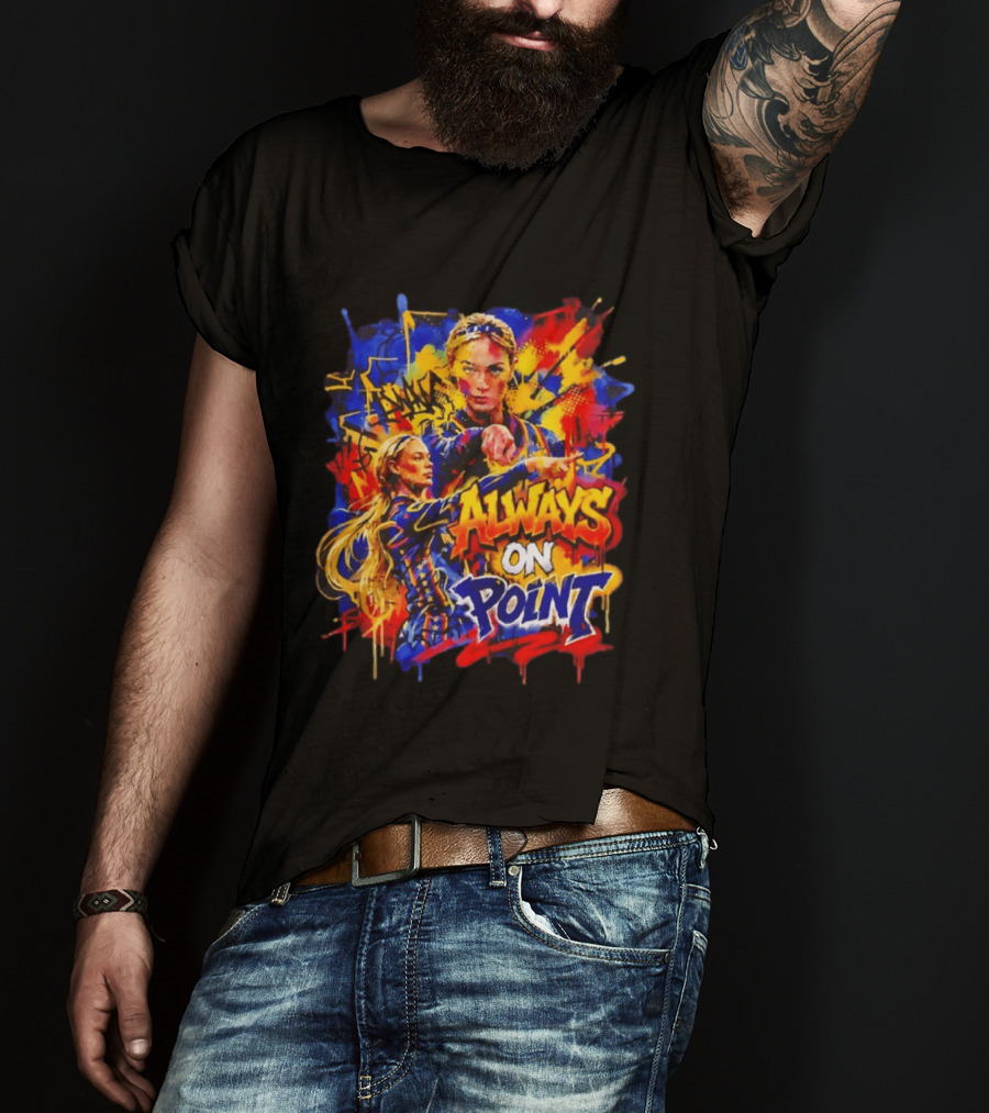 Sophie Cunningham Always On Point Indiana Fever Bold Graffiti T-Shirt