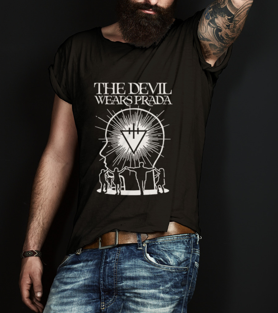 The Devil Wears Prada Metalcore Band Hardcore Head And Triangle T-Shirt