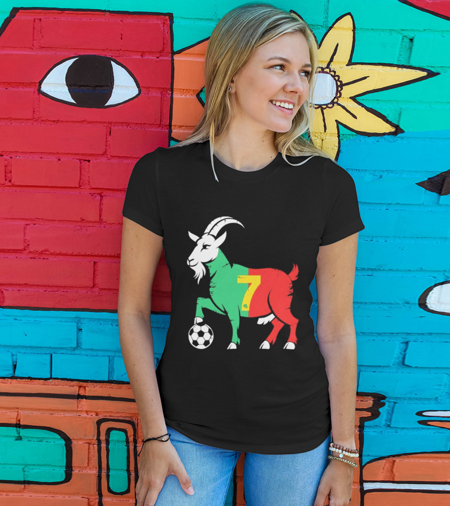 Cristiano Ronaldo GOAT 7 Portugal Soccer T-Shirt