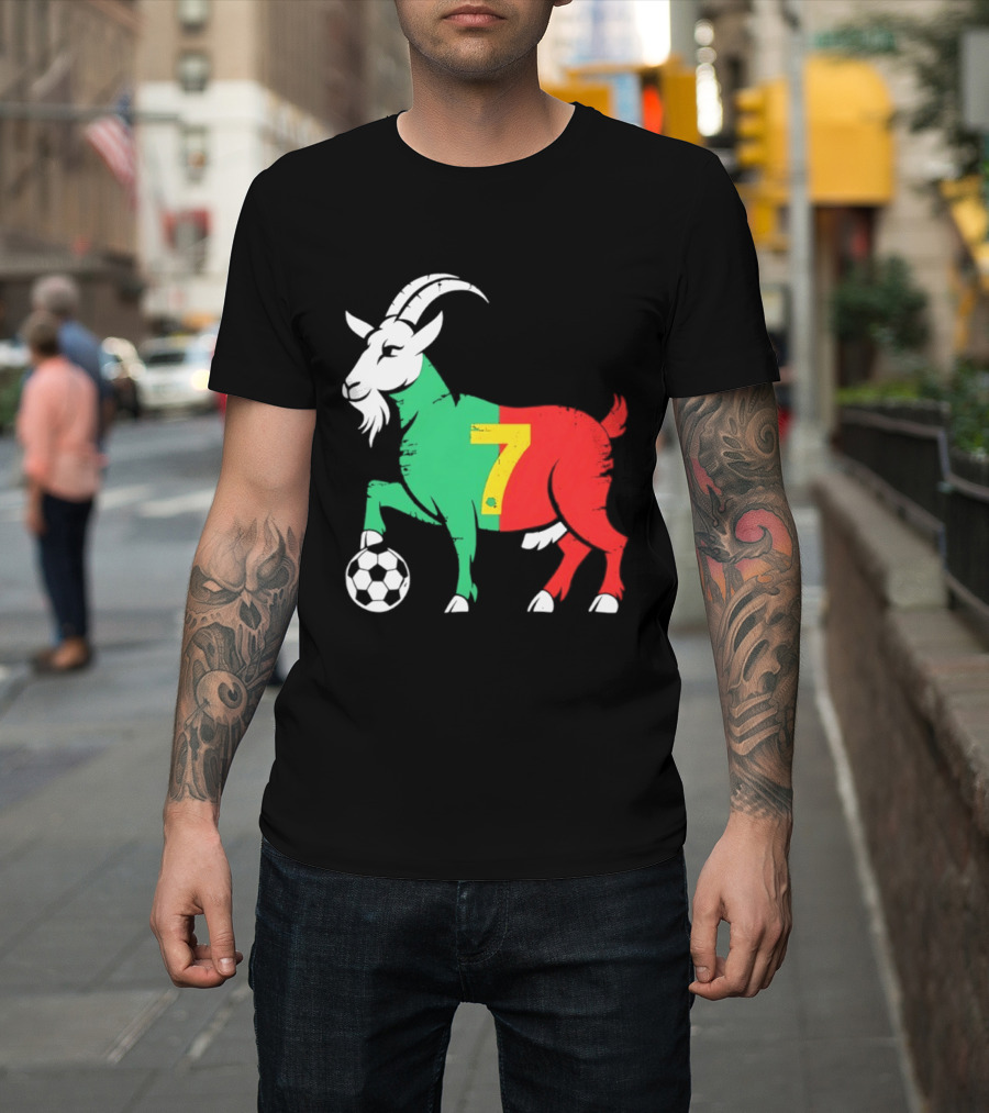 Cristiano Ronaldo GOAT 7 Portugal Soccer T-Shirt