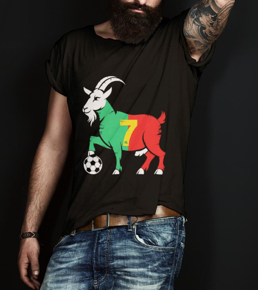 Cristiano Ronaldo GOAT 7 Portugal Soccer T-Shirt