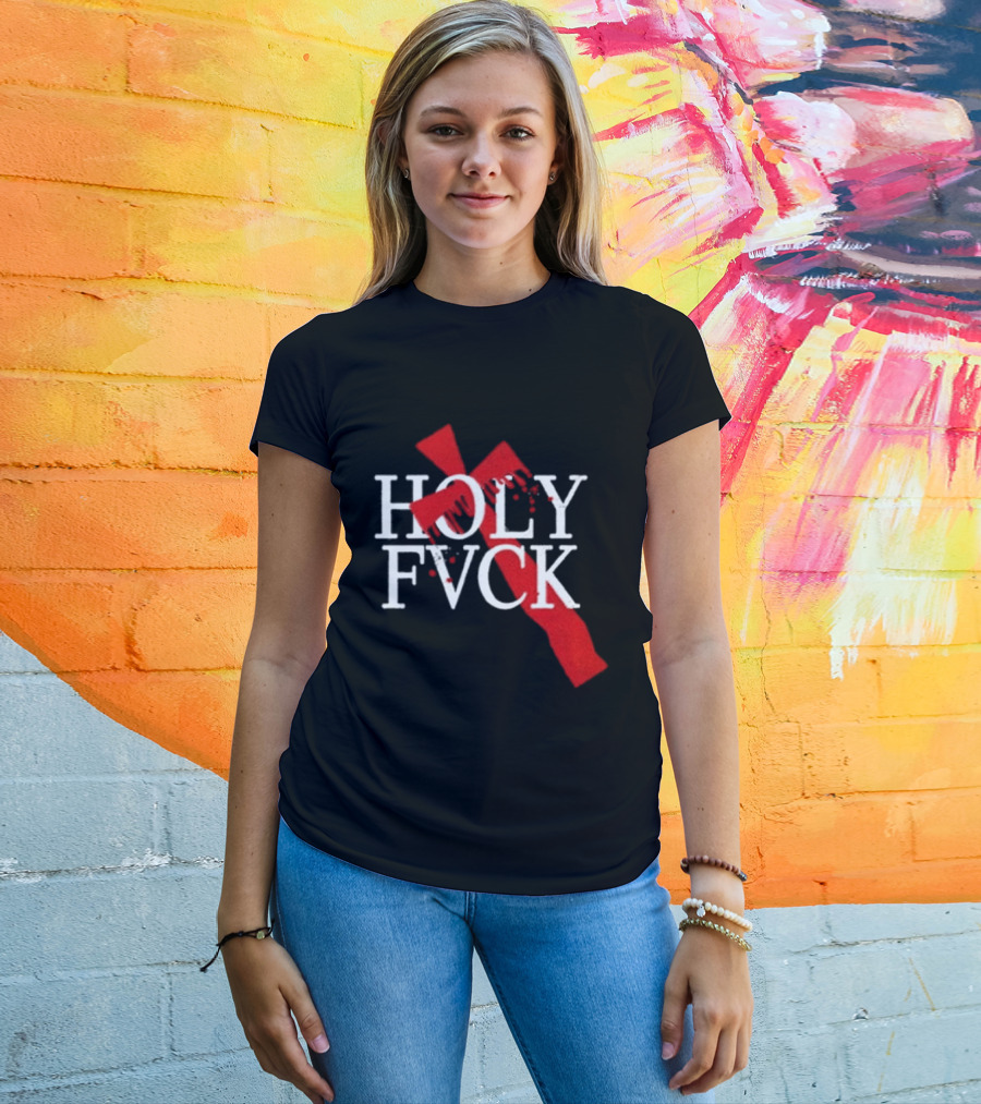 Demi Lovato Holy Fvck Bleeding Cross T-Shirt