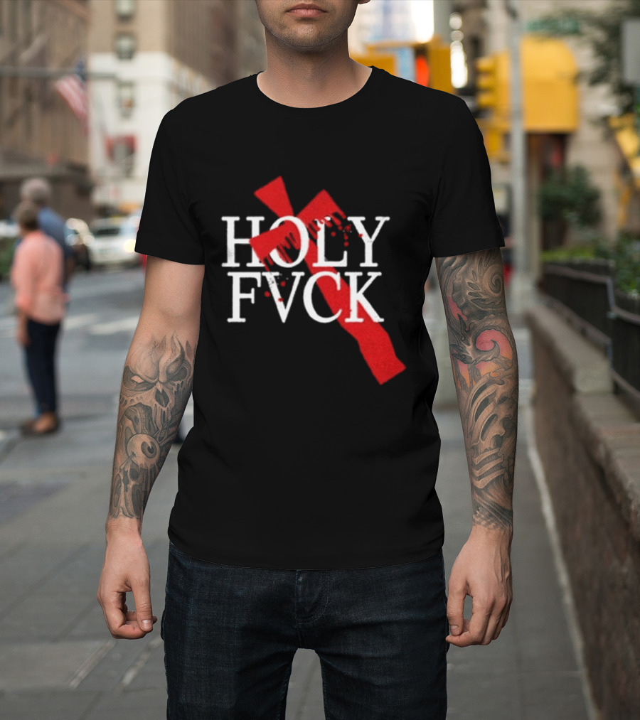Demi Lovato Holy Fvck Bleeding Cross T-Shirt
