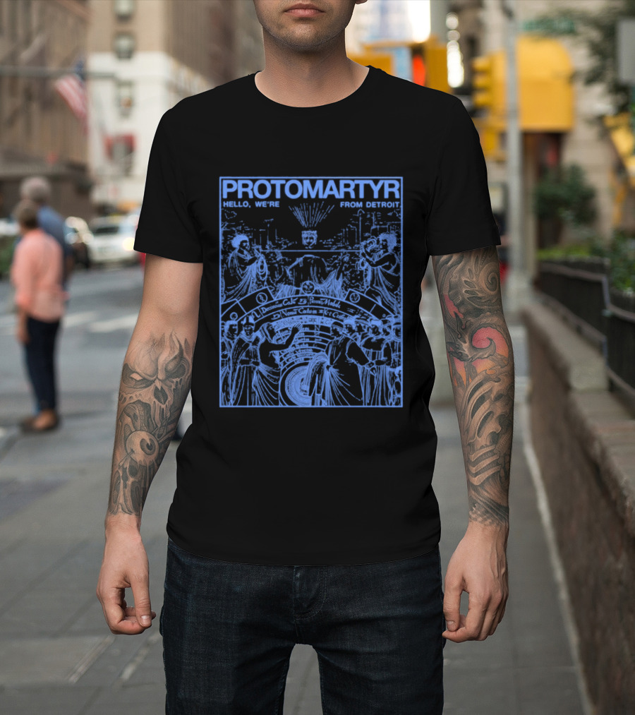 Protomartyr Nuns Scene Hello We're From Detroit T-Shirt