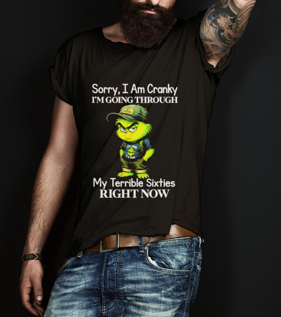 Sorry I Am Cranky I'm Going Through My Terrible Sixties Right Now T-Shirt
