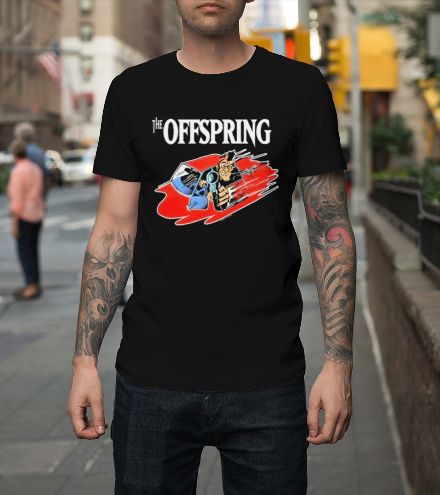 The Offspring Bad Habits Stupid Dombshit Goddam Motherfucker Vintage Cartoon T-Shirt