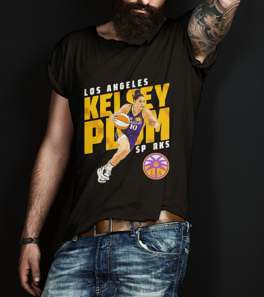 Los Angeles Kelsey Plum Sparks SP RKS 10 Basketball Player T-Shirt