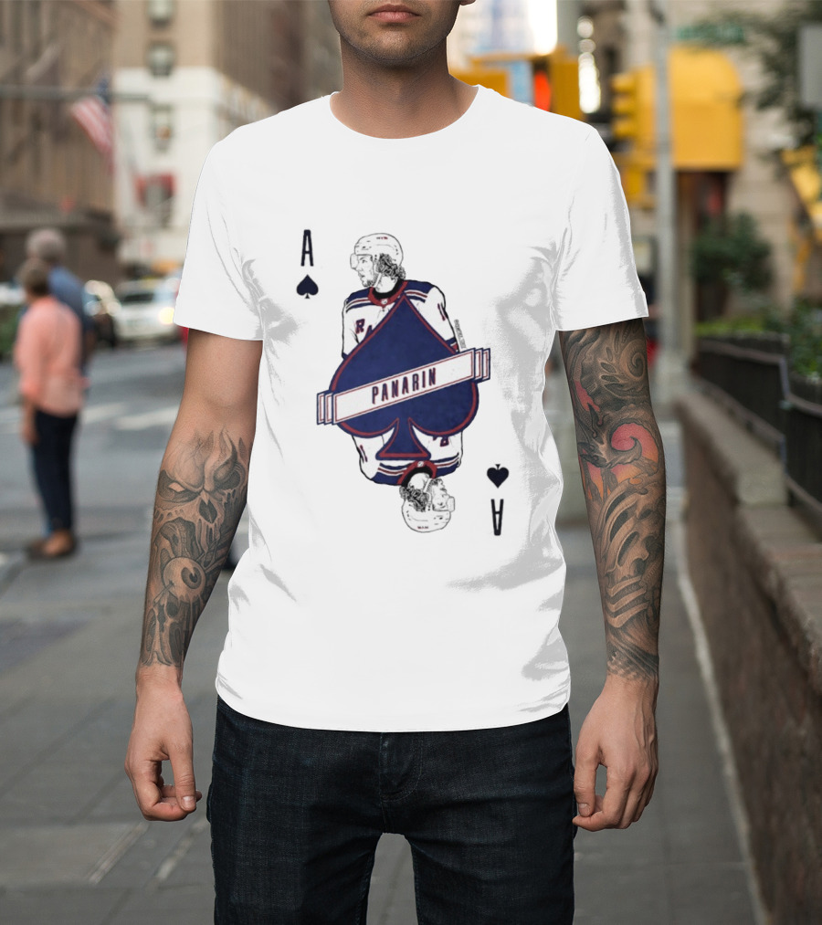 Panarin New York Rangers Playing Card Ace Spades T-Shirt