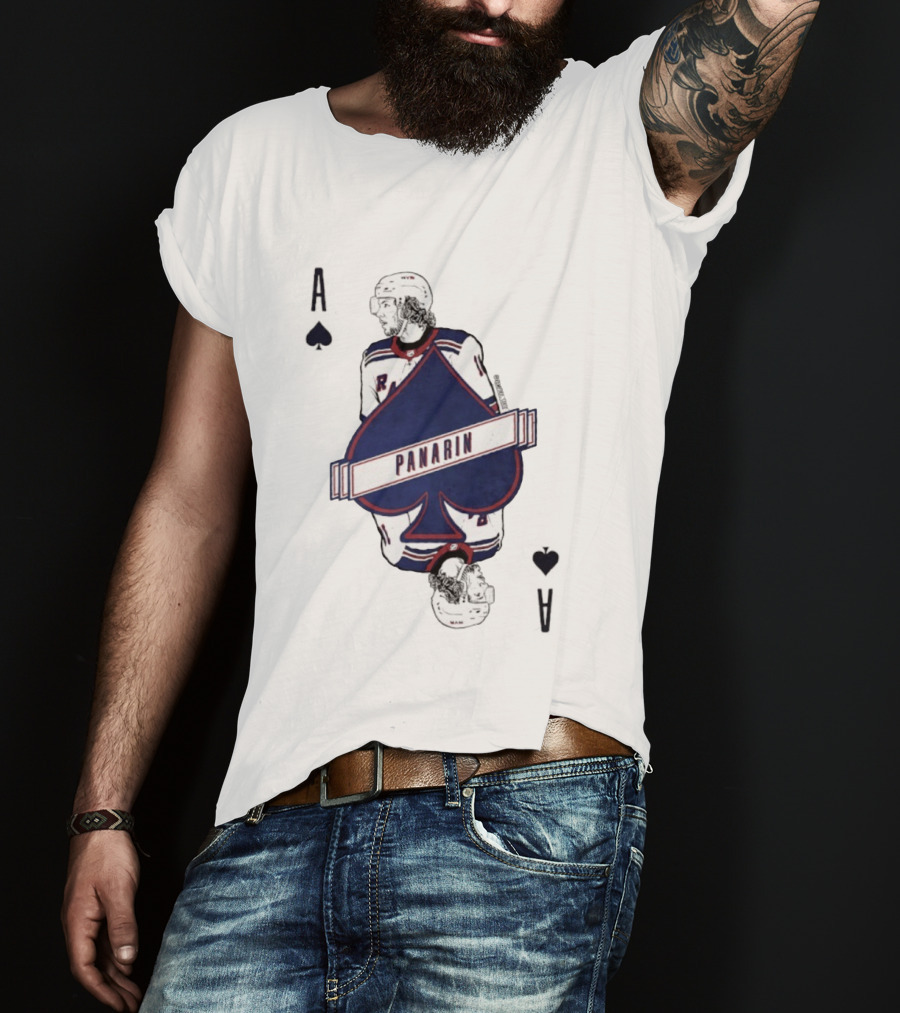 Panarin New York Rangers Playing Card Ace Spades T-Shirt