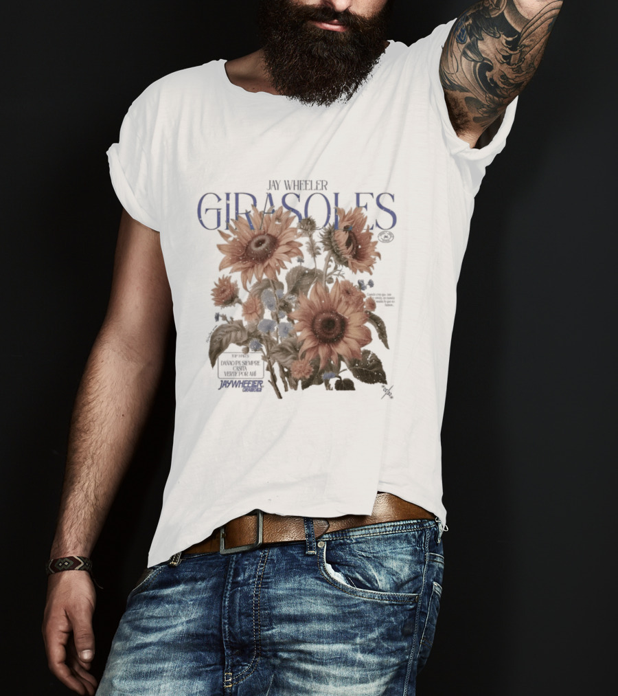 Jay Wheeler Girasoles Sunflowers Botanical T-Shirt