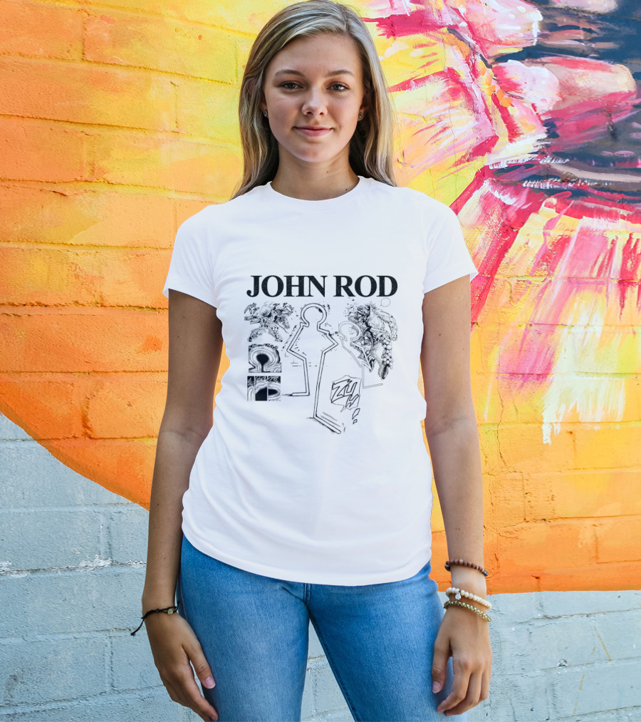John Rod Abstract Figures And Faces T-Shirt