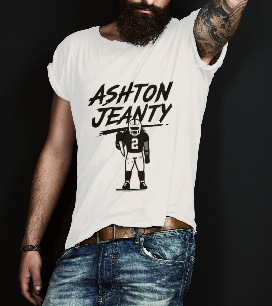 Raiders Ashton Jeanty Number 2 Horror Halloween Football T-Shirt