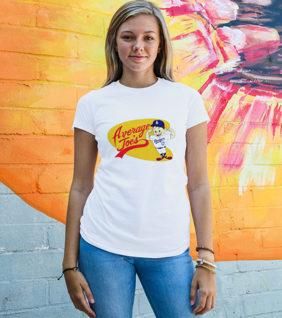 Average Joe's Dodgers No 17 LA Cartoon T-Shirt
