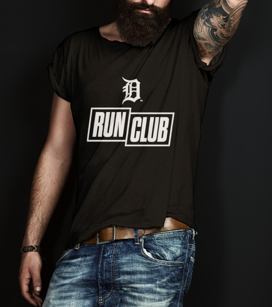 Detroit Tigers D Logo Run Club 2026 T-Shirt