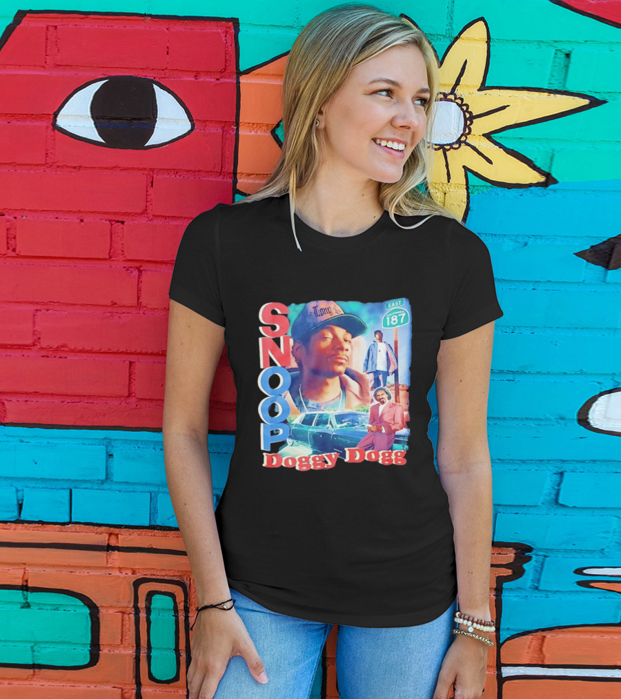 Snoop Doggy Dogg East California 187 Vintage Style Urban Fashion T-Shirt