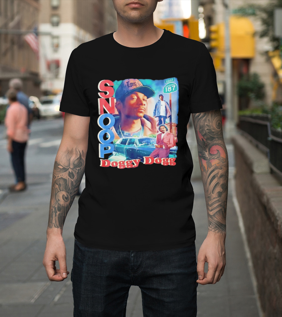 Snoop Doggy Dogg East California 187 Vintage Style Urban Fashion T-Shirt