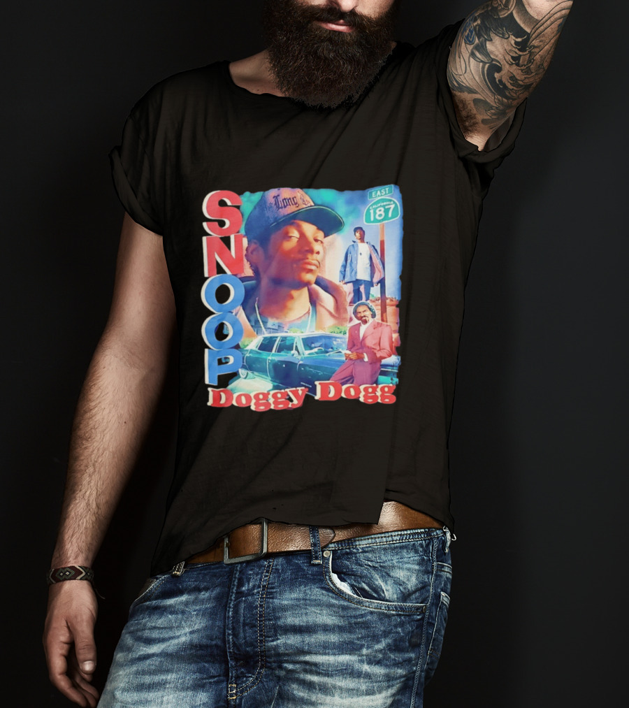 Snoop Doggy Dogg East California 187 Vintage Style Urban Fashion T-Shirt