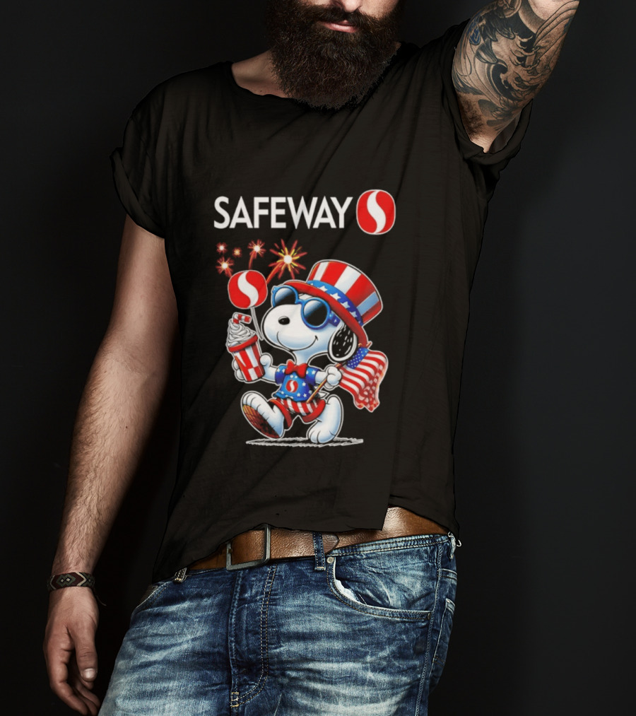 Snoopy Safeway 250th Anniversary 1776 2026 America Celebration T-Shirt