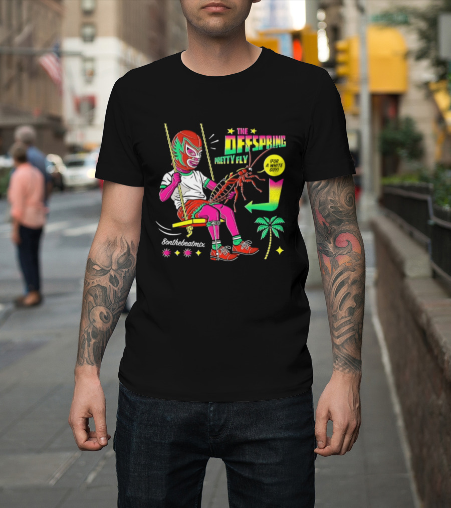 The Offspring Pretty Fly For A White Guy ButchTheButcher Luchador Swinging Lobster Tropical T-Shirt