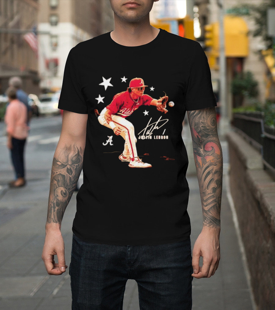 Alabama Crimson Tide NCAA Baseball Justin Lebron Signature T-Shirt