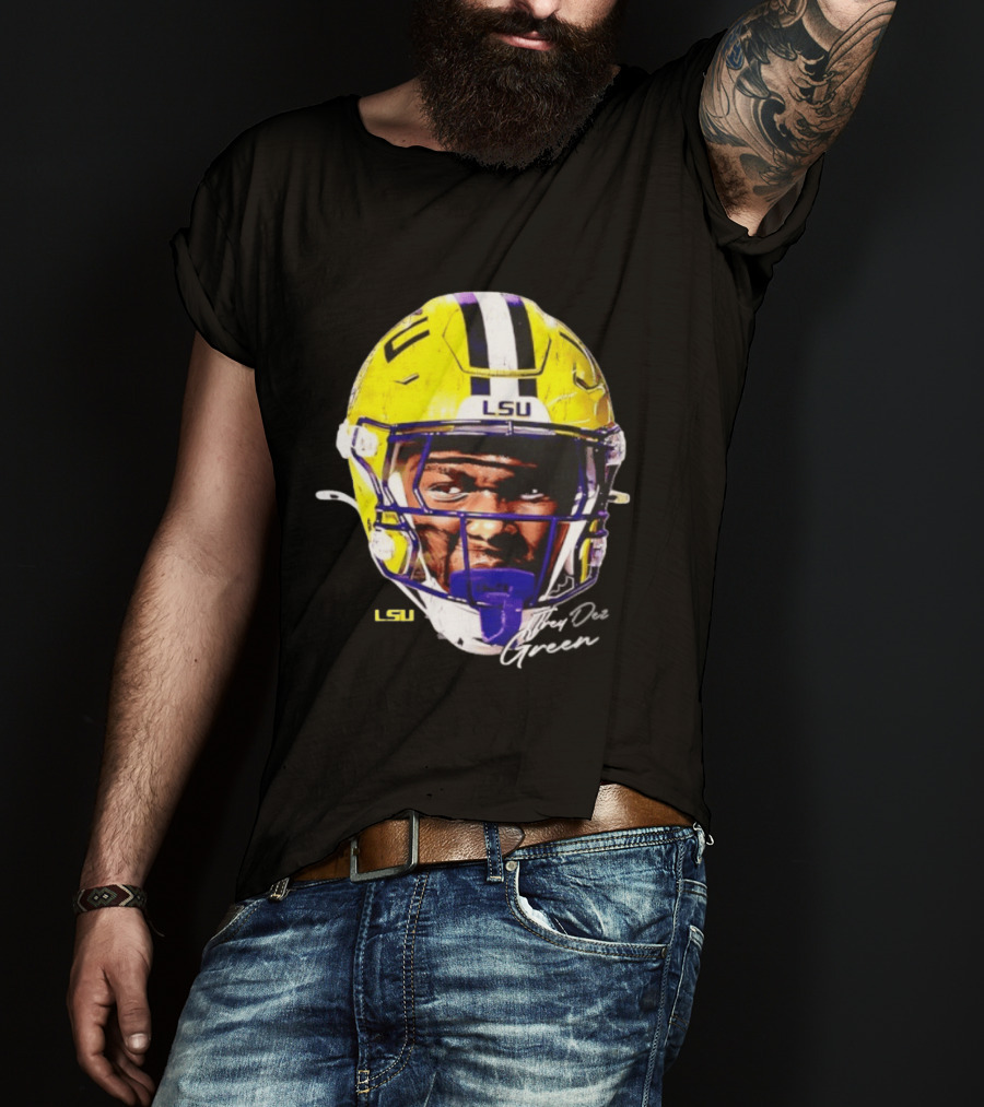 Trey'Dez Green LSU Tigers Football Helmet NCAA Sports T-Shirt