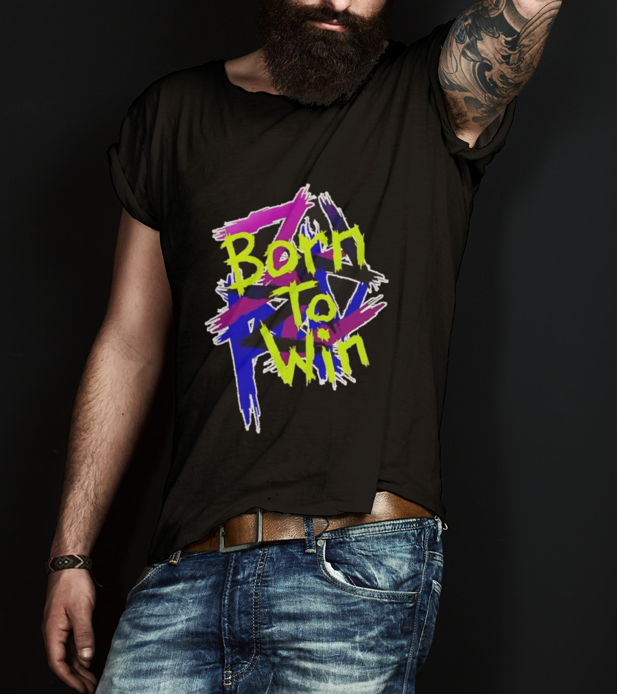 Born To Win Neon Graffiti Style Luke Littler T-Shirt