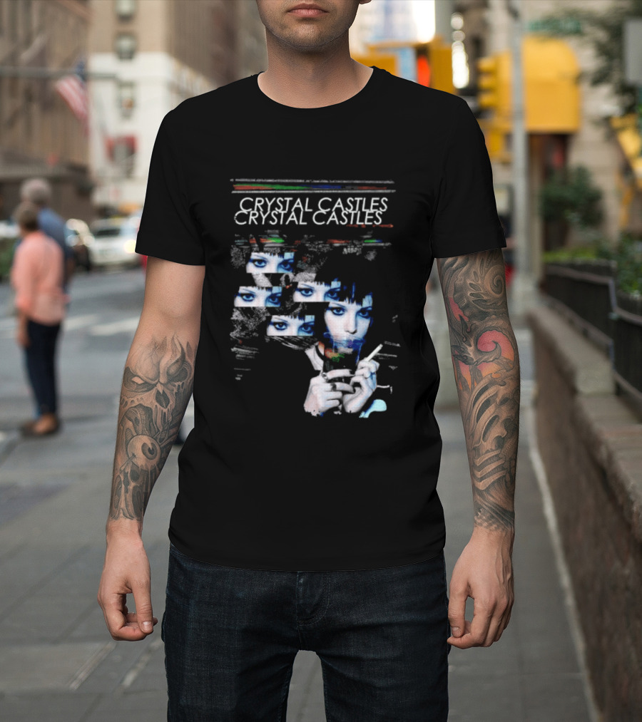 Crystal Castles Alice Glass Glitch T-Shirt