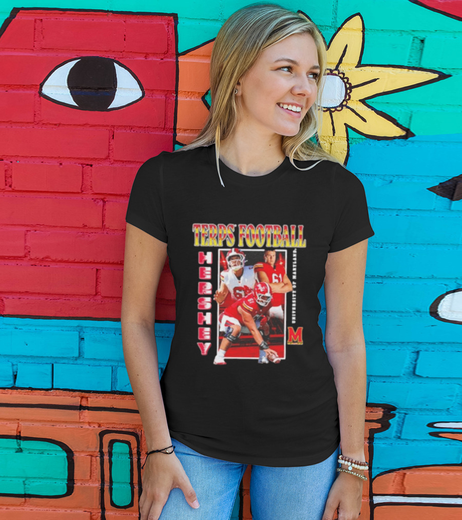 Terps Football Hershey University Of Maryland No 61 T-Shirt